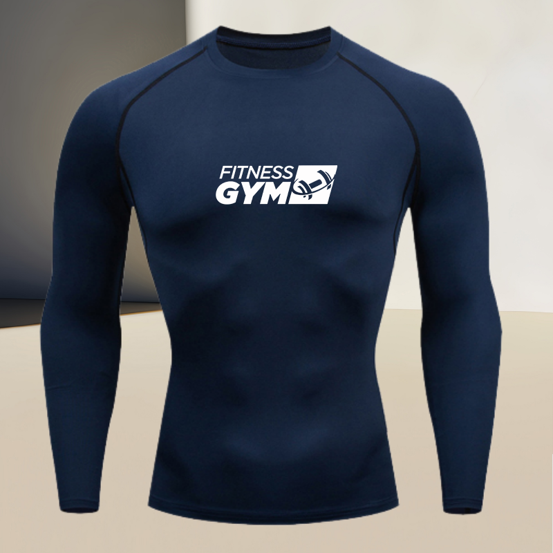 Base Layer Top - Herensportshirt met ronde hals en lange