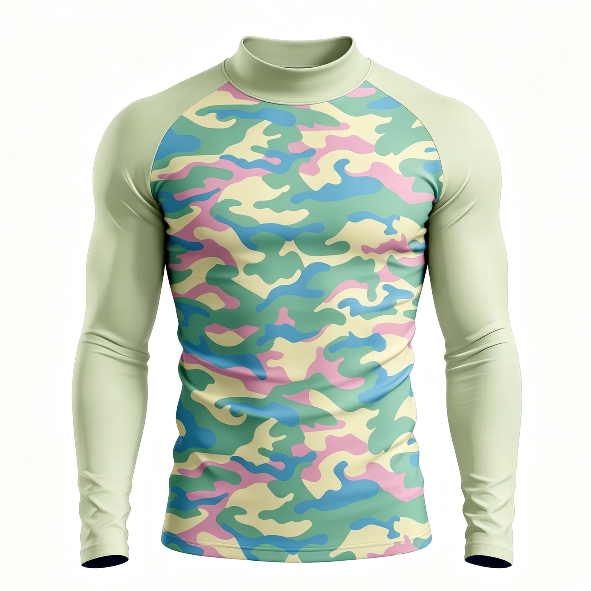 Herenshirt met pastel camoufla - Base Layer Top recensie en prijs