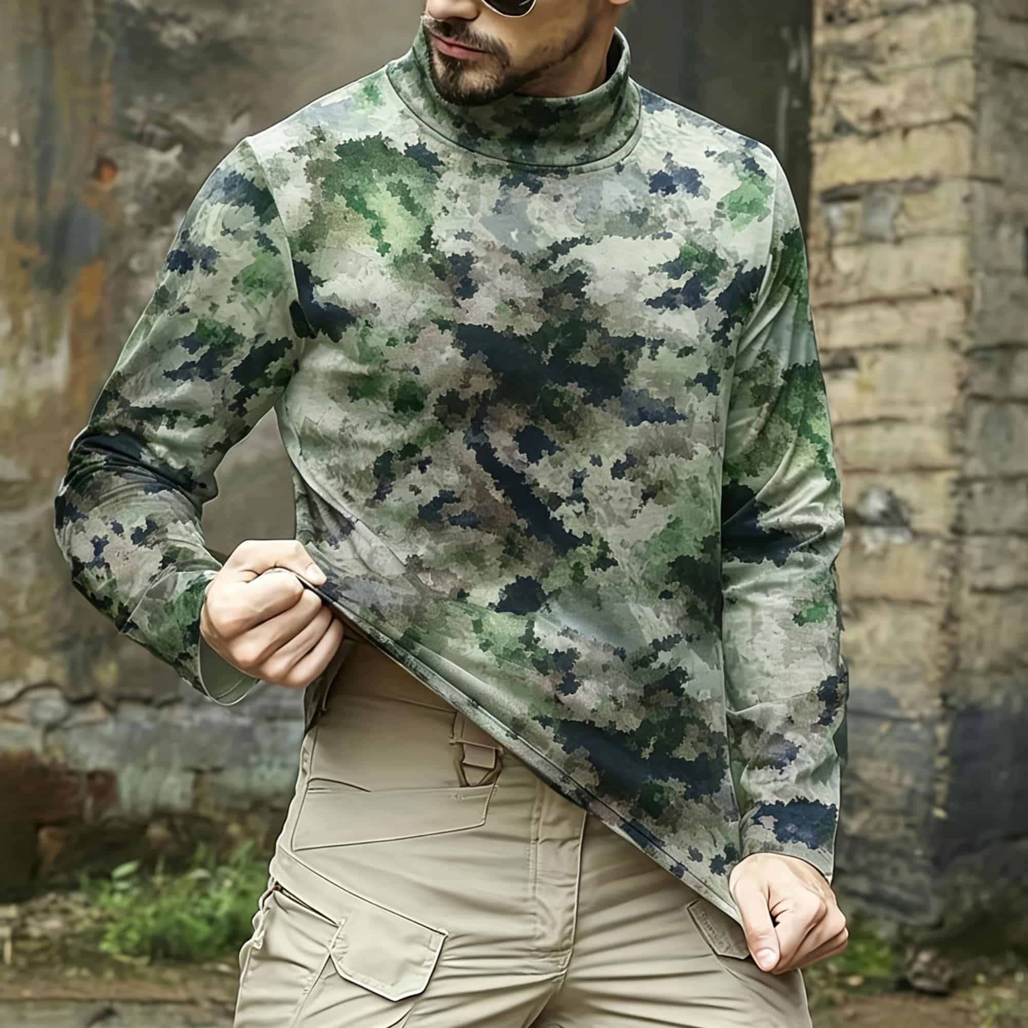 Tactisch camouflageprint shirt - Base Layer Top recensie en prijs